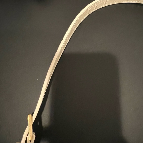 THE CURATED Mini Shoulder Bag in Cream mock croc - Picture 9 of 13